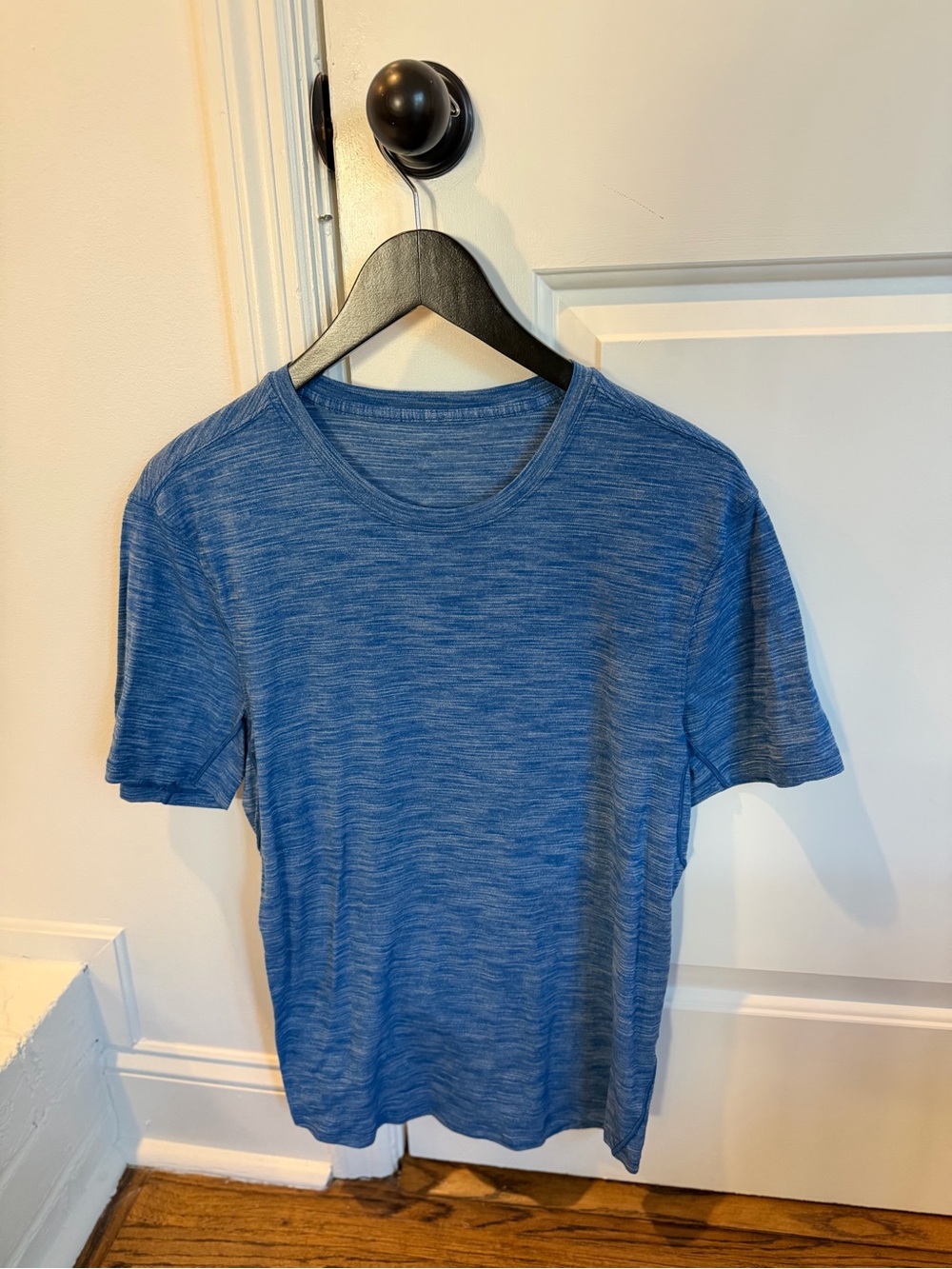 lululemon athletica Men's Heathered Blue Crew Tee